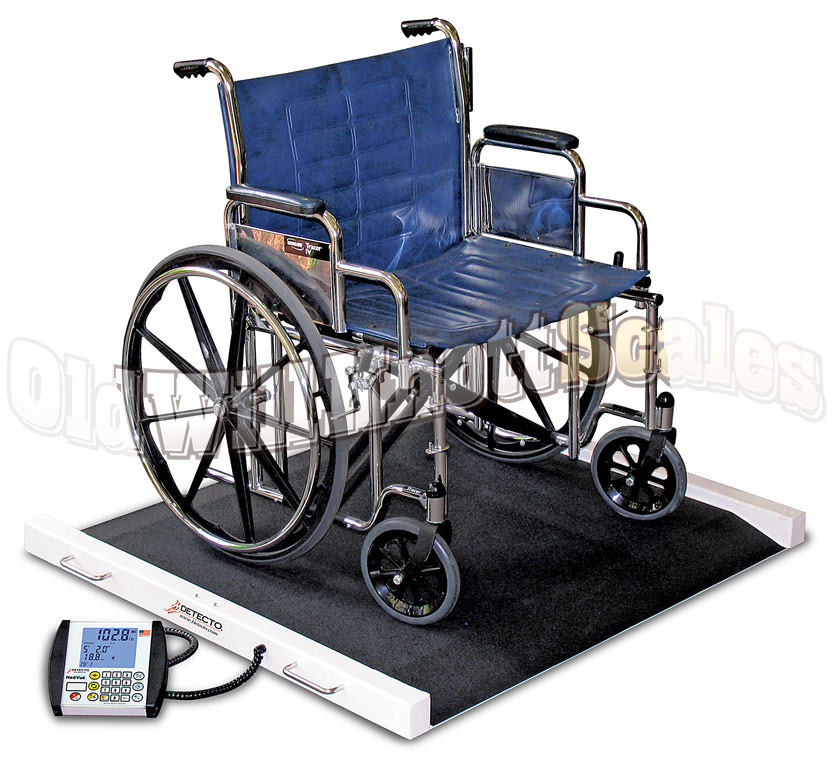 Plataforma de pesaje electrónica - BRW1000 Series - DETECTO - para silla de  ruedas / bariátrica / con visualizador portátil