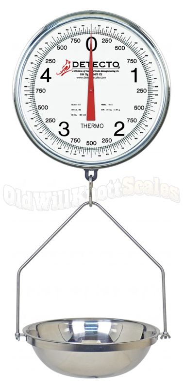 P-Line Fishing Scale with Large Round Dial - 50lb Capacity