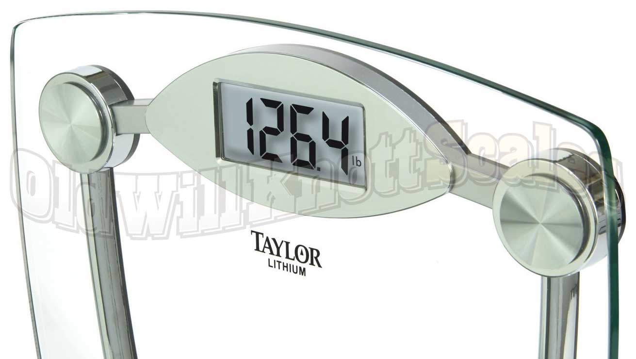 Taylor Precision Digital Glass Bathroom Scale, Clear