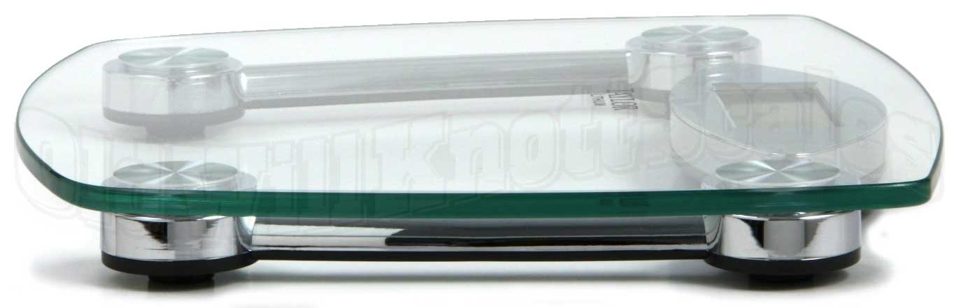 Taylor Precision TAP7506 Chrome Glass Lithium Digital Scale 2 12 H